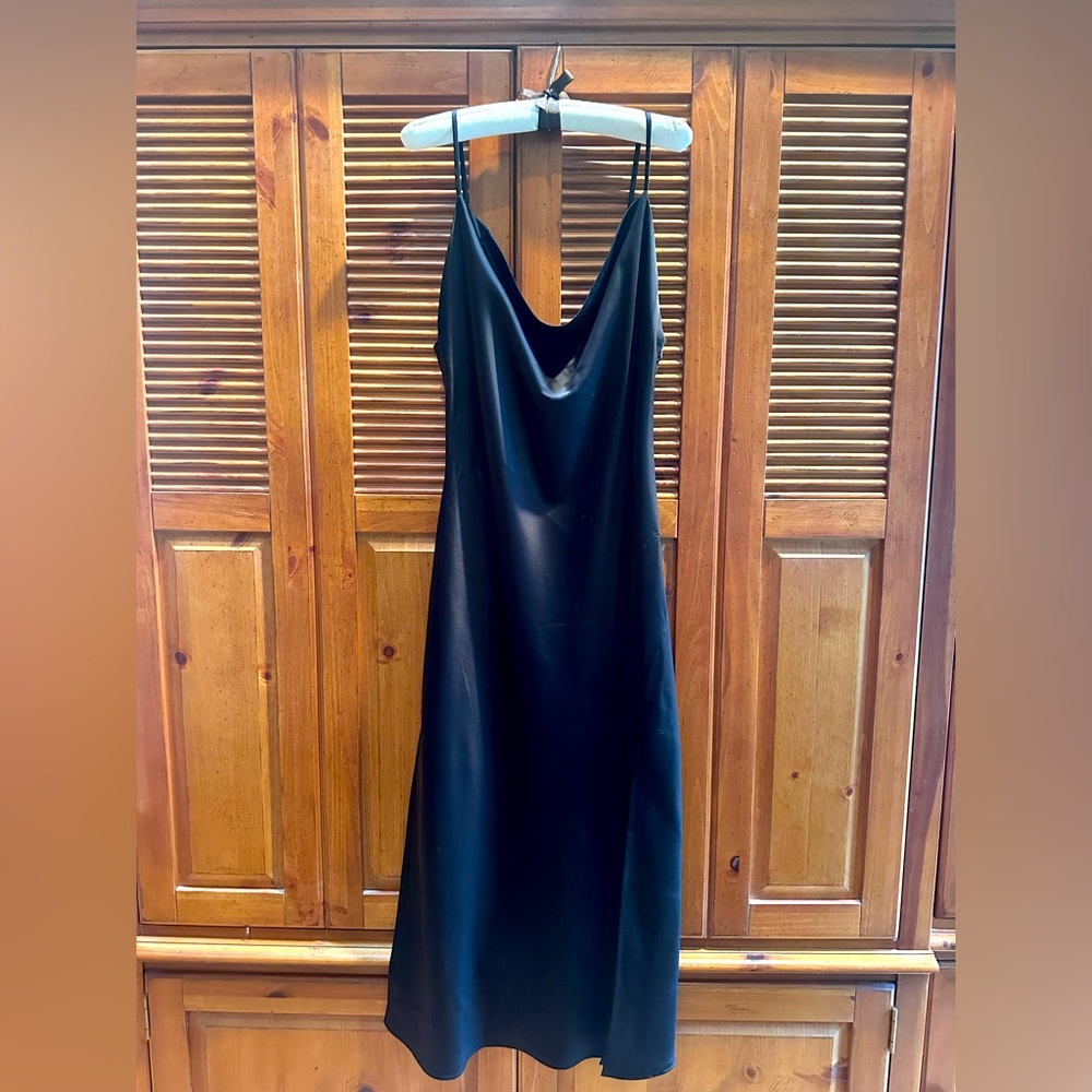 NWT Black Slipdress L